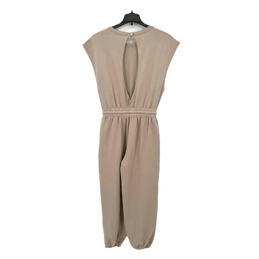 Automet Beige Women’s Size Medium Cap Sleeve Open Back Boho Jumper Romper - Picture 4 of 10